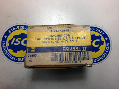 <B>Square D - </B>31063-409-57 Replacement Coil NEW