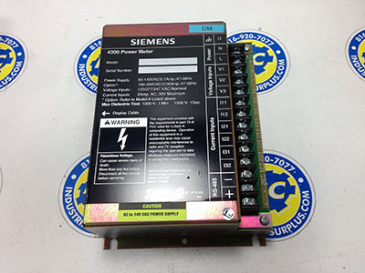 <b>Siemens - </b>DC-120 4300 Power Meter