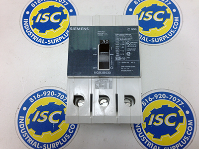 <B>Siemens - </B>NGB3B030 Circuit Breaker