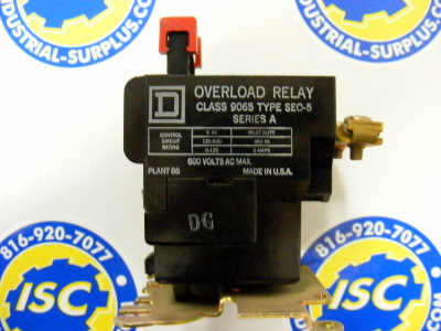 <B>Square D - </B>Class 9065, Type SEO-5, Series A Overload Rela
