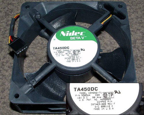 <b>Nidec Beta V TA450DC - </b>120mm Fan Model C34262-71